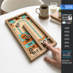 Fast Sling Puck Game Laser Cut Bundle, Wooden Table Hockey SVG, Family Board Game CNC Template, DXF PDF EPS Files - Image 13