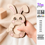 Wooden Animal Toy Laser Cut Bundle, Montessori Animal Puzzle SVG, Kids Rolling Toy CNC Template, DXF PDF EPS - Image 14
