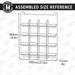 Wall Mug Holders Laser Cut Bundle, Coffee Mug Rack SVG, Kitchen Cup Organizer CNC Template, DXF PDF EPS Files - Image 4