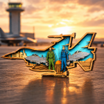 Airplane SVG 3D Layered Silhouette, Aviation Travel Cut File - Image 2
