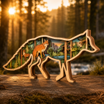 Fox SVG 3D Layered Mandala, Woodland Animal Cut File, Glowforge Laser Cut 6 Layer - Image 3