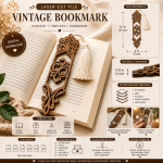 VINTAGE ORNAMENT BOOKMARK