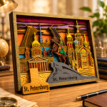 St Petersburg SVG, 7 Layer Historic City Laser File - Image 3