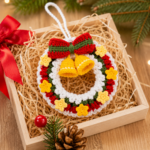 Christmas Star Wreath Crochet Pattern PDF, Holiday Ornament Tutorial, Festive Wall Decor, Christmas Decoration - Image 7