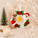 Christmas Wreath Crochet Pattern PDF, Holiday Ornament Amigurumi Tutorial, Xmas Decor Crochet Pattern, Festive Home Decor - Image 4