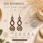 Boho Swirl Wooden Earrings SVG | Laser Cut Earrings Template | Jewelry SVG Files | DXF EPS PNG Download - Image 2