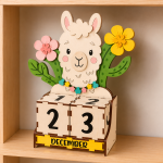 Animal Perpetual Block Calendar SVG Bundle, Wooden Desk Calendar Laser Cut File, Kids Nursery Decor, Glowforge Digital Download