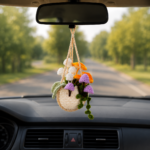 Mushroom Car Hanging Crochet Pattern, Amigurumi Mushroom Ornament, Rear View Mirror Charm, PDF Pattern - Image 6