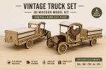 GMC Tanker 1919 SVG | 3D Wooden Model Laser Cut Files | CNC DXF AI EPS PDF CDR | DIY Digital Download - Image 2