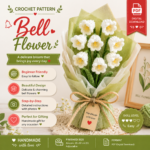 Bell Flower Crochet Pattern PDF, Lily of the Valley Bouquet Pattern, Crochet Flower Bouquet, Digital Download