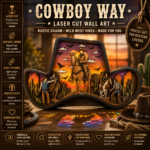 6x Pack Cowboy Multi Layered 3D Wooden Laser Cut Bundle File - Image 4