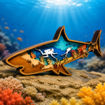 Shark SVG 3D Layered Silhouette, Ocean Sea Life Cut File, Laser Cut 6 Layer - Image 3