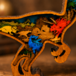 Velociraptor Multilayer SVG, Layered Dinosaur Laser File - Image 4