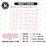 Wall Mug Holders Laser Cut Bundle, Coffee Mug Rack SVG, Kitchen Cup Organizer CNC Template, DXF PDF EPS Files - Image 10