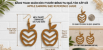 Chevron Apple Wood Earrings SVG - Image 2