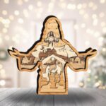 10+ Nativity Designs Bundle SVG | 3D Multilayer Wooden Laser Cut Files | Christmas Nativity Scene Glowforge Xtool Download - Image 11