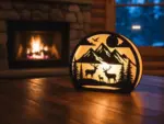 9x Deer Wood Lantern Bundle | 3D Candle Holder SVG Files | Forest Wildlife Night Lamp Glowforge Templates - Image 4