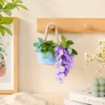 Crochet Wisteria Basket Pattern, Hanging Flower Basket PDF, DIY Crochet Plant Decor Digital Download - Image 2