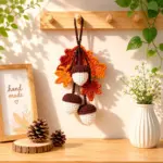 Crochet Acorn Pattern, Autumn Leaves Crochet PDF, Fall Hanging Decor, Amigurumi Acorn Digital Download - Image 2