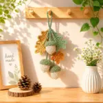Crochet Acorn Pattern, Autumn Leaves Crochet PDF, Fall Hanging Decor, Amigurumi Acorn Digital Download - Image 4