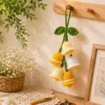 Bell Flowers Crochet Pattern PDF, Hanging Flower Crochet Pattern, Digital Download, Cottagecore Crochet Decor DIY Gift - Image 3