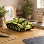 3D Wooden Comet Tank Model Laser Cut File | Military Vehicle DIY Kit for Glowforge Xtool CNC | Svg Dxf Pdf Cdr - Image 2