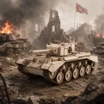 3D Wooden Comet Tank Model Laser Cut File | Military Vehicle DIY Kit for Glowforge Xtool CNC | Svg Dxf Pdf Cdr - Image 3