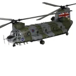PaperCraft kit Chinook helicopter 3d paper model crafting kit PDF plans to print cut & glue DIY paper craft template hobby puzzle decor - Image 2