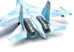 PaperCraft kit Su-35 Flanker airplane 3d paper model crafting PDF plans DIY template - Image 6
