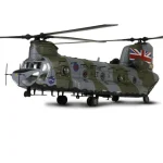 PaperCraft kit Chinook helicopter 3d paper model crafting kit PDF plans to print cut & glue DIY paper craft template hobby puzzle decor - Image 4
