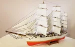 PaperCraft kit Dar Pomorza Sailing Ship 3d paper model crafting kit PDF plans to print cut & DIY paper craft template - Image 2