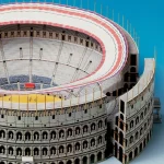 PaperCraft kit The Colosseum Rome detailed 3d paper model crafting kit PDF plans to print & DIY paper craft template for hobby puzzle decor - Image 9