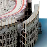 PaperCraft kit The Colosseum Rome detailed 3d paper model crafting kit PDF plans to print & DIY paper craft template for hobby puzzle decor - Image 11
