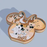 Friends Cartoon Mouse Head 3D Multilayer Laser Cut File | Magical Wooden Decor Ornament for Glowforge Xtool CNC | SVG DXF AI - Image 2