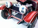 PaperCraft kit Alfa Romeo 1750 car 3d paper model crafting kit PDF plans to print cut & glue DIY paper craft template for hobby puzzle decor - Image 9