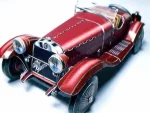 PaperCraft kit Alfa Romeo 1750 car 3d paper model crafting kit PDF plans to print cut & glue DIY paper craft template for hobby puzzle decor - Image 2