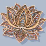 7x Lotus Flower Mandala Bundle 3D Multilayer Wooden Engraved Laser Cut File, Decoration Ornament Glowforge Make, Svg Dxf Ai Download File - Image 4