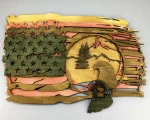 American Flag Eagle SVG, 3D Layered Patriotic Wildlife Laser File - Image 4