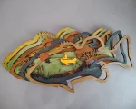 Bass Fishing SVG 3D Layered Silhouette, Glowforge Laser Cut 6 Layer - Image 5