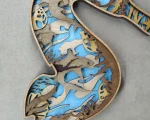 Seahorse SVG 3D Layered Mandala, Sea Life Cut File, Laser Cut - Image 5