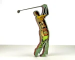 Golf Art SVG 3D Layered Silhouette, Sports Golfer Cut File, Golfer Gift - Image 4