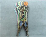 Basketball Player SVG 3D Layered Silhouette, Dunk Sports Cut File - Image 5