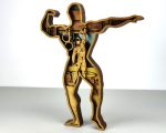 Bodybuilder SVG, Layered Gym Art, Muscle Man Silhouette, Glowforge Laser Cut - Image 4