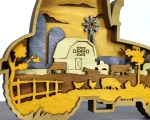 Tractor SVG, 3D Layered Farm, Mandala Laser File, 6 Layered - Image 4