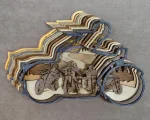 Motorcycle SVG, 3D Layered Biker, Chopper Laser File - Image 5