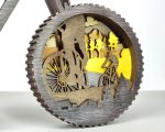 Bicycle SVG 3D Layered Silhouette, Glowforge Laser Cut 8 Layer Cycling - Image 5