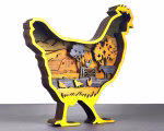 Chicken SVG 3D Layered Mandala, Farmhouse Animal Cut File, Glowforge Laser Cut Multi Layer Plywood - Image 4