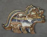 Triceratops Layered SVG 9 Layers, 3D Dinosaur - Image 5