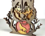 Wolf SVG 3D Layered Mandala, Woodland Animal Cut File, Glowforge Laser Cut Multilayer - Image 4
