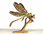 Dragonfly SVG, 3D Layered Mandala, Insect Cut File, Glowforge Laser Art - Image 4